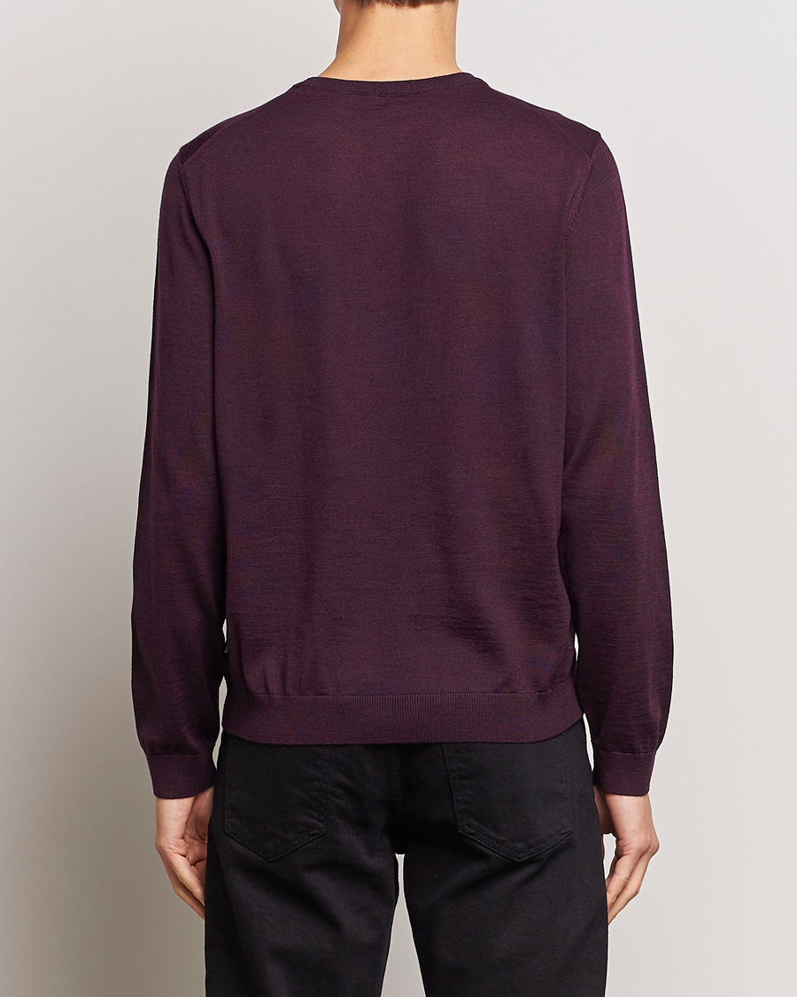 Herren | Pullover | BOSS BLACK | Leno Knitted Sweater Dark Red