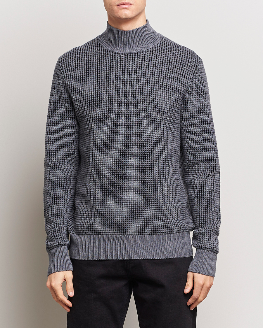 Herren | Pullover | BOSS BLACK | Maurelio Heavy Knitted Polo Medium Grey