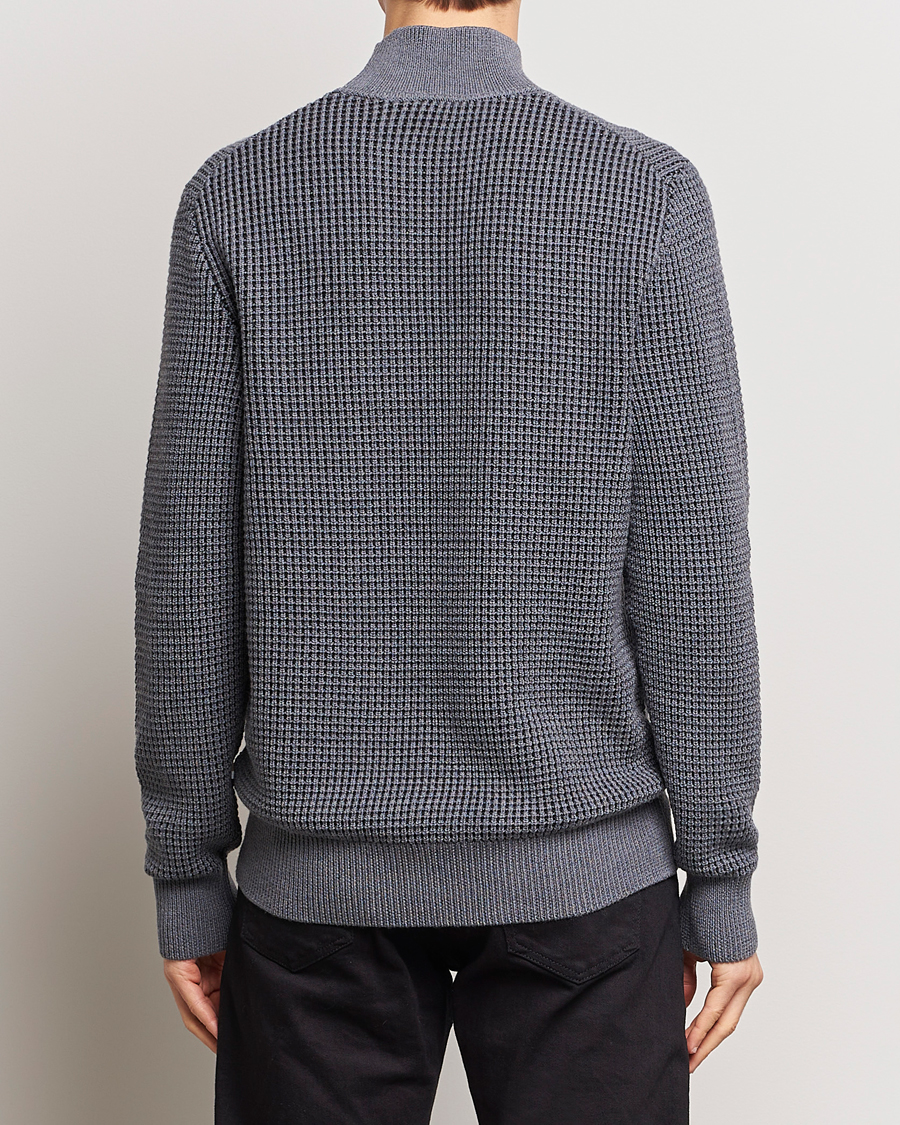 Herren | Pullover | BOSS BLACK | Maurelio Heavy Knitted Polo Medium Grey