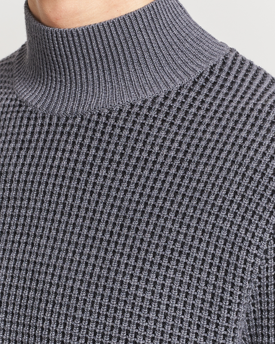 Herren | Pullover | BOSS BLACK | Maurelio Heavy Knitted Polo Medium Grey