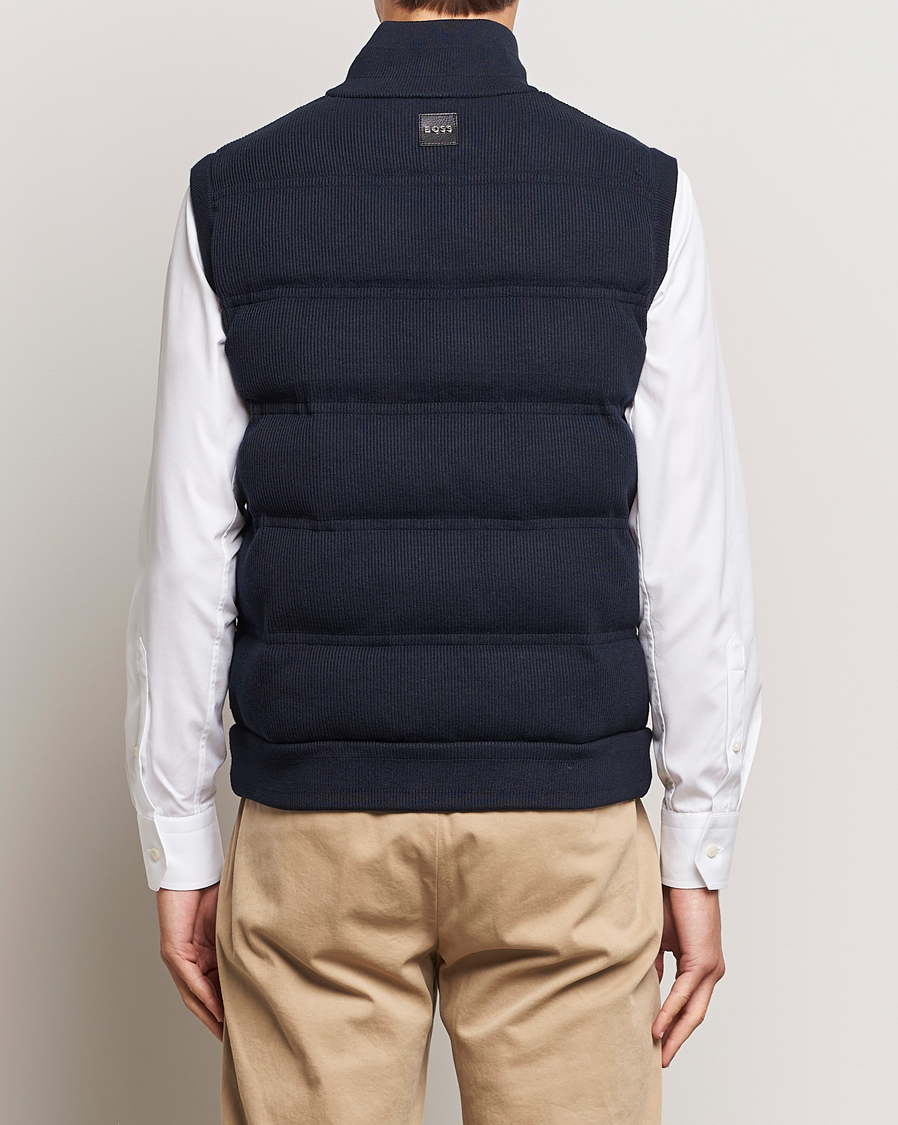 Herren | Jacken | BOSS BLACK | Mandolino Corduroy Vest Dark Blue