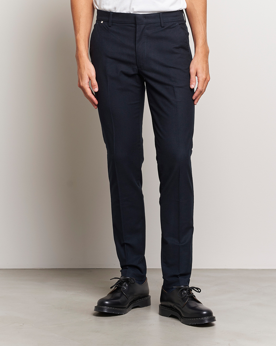 Herren | Hosen | BOSS BLACK | Kaito1 Structured Chinos Dark Blue