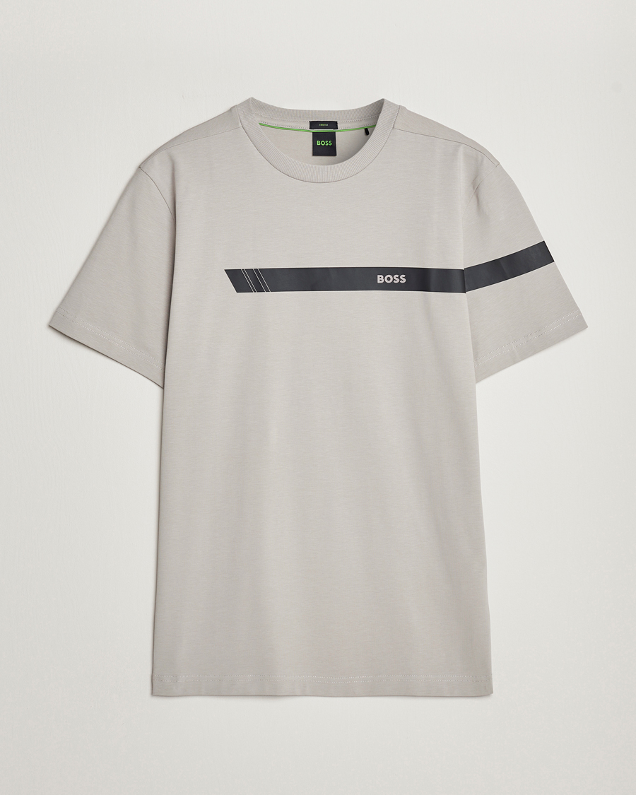 Herren |  | BOSS GREEN | Logo Crew Neck T-Shirt Open Grey