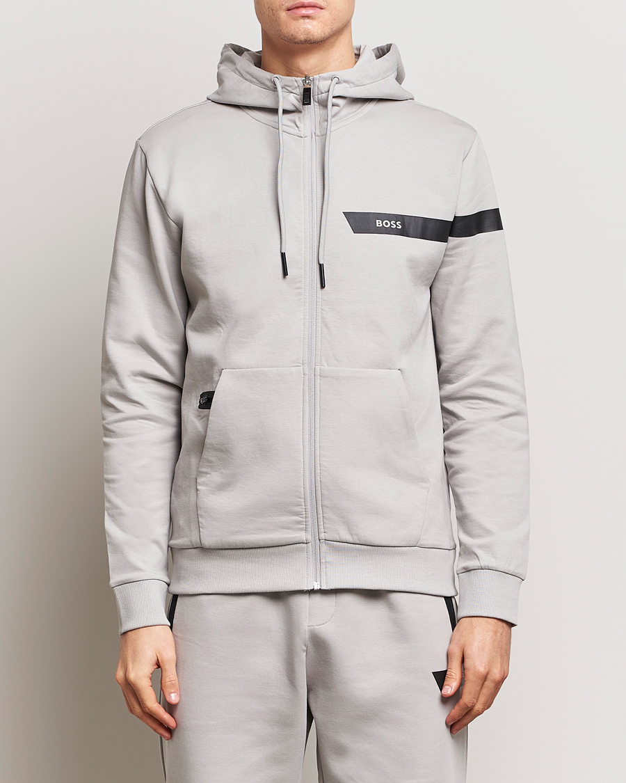 Herren |  | BOSS GREEN | Saggy Full Zip Hoodie Open Grey