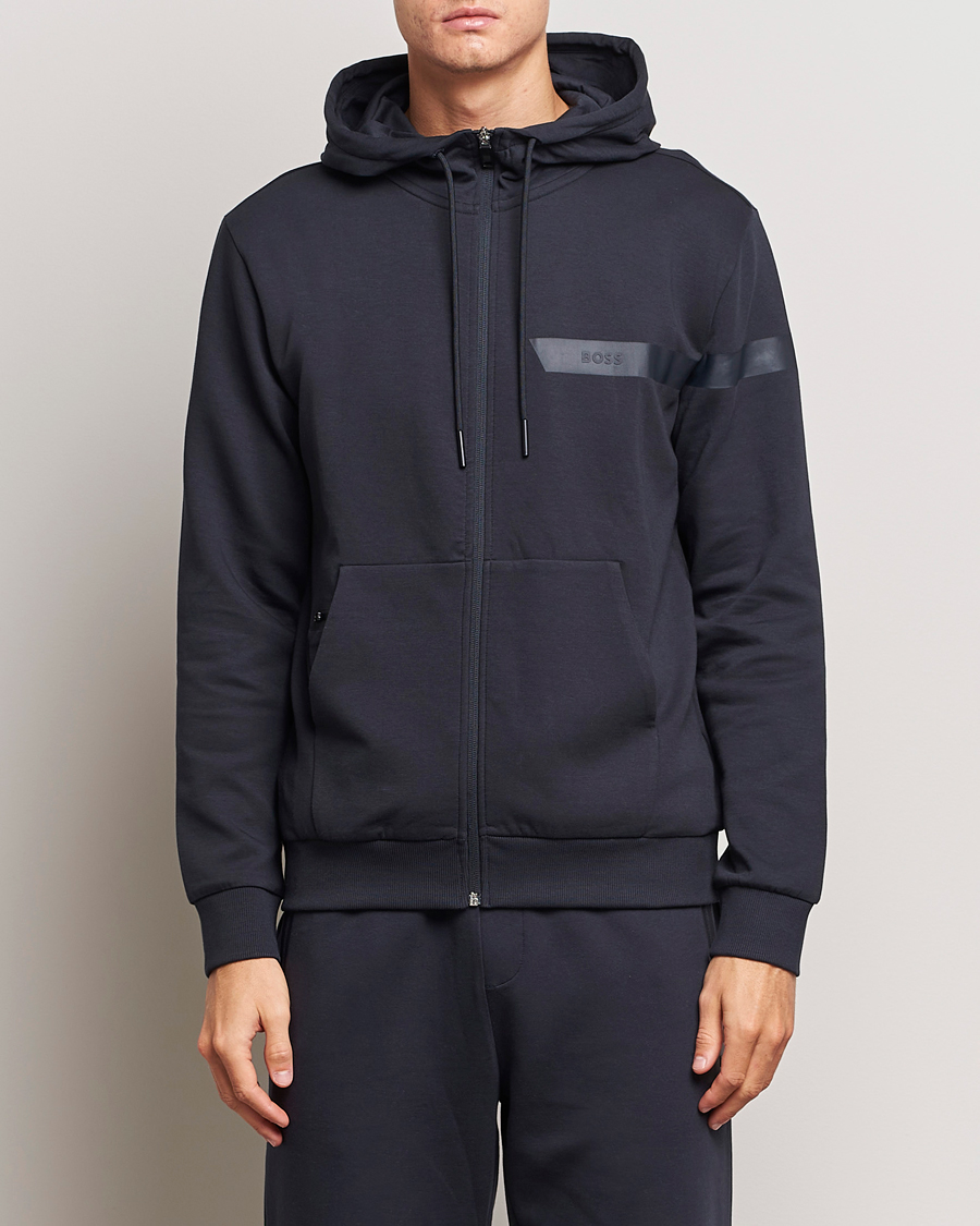 Herren | BOSS GREEN | BOSS GREEN | Saggy Full Zip Hoodie Dark Blue