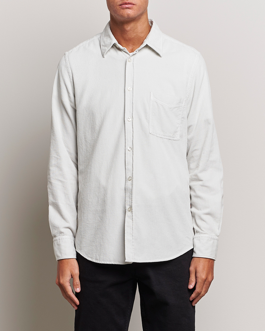 Herren | Hemden | BOSS ORANGE | Relegant Corduroy Shirt Light Grey