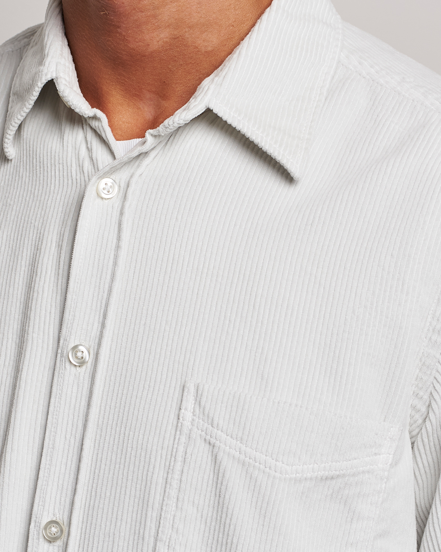 Herren | Hemden | BOSS ORANGE | Relegant Corduroy Shirt Light Grey