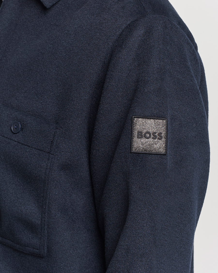 Herren | Hemden | BOSS ORANGE | Locky Overshirt Dark Blue