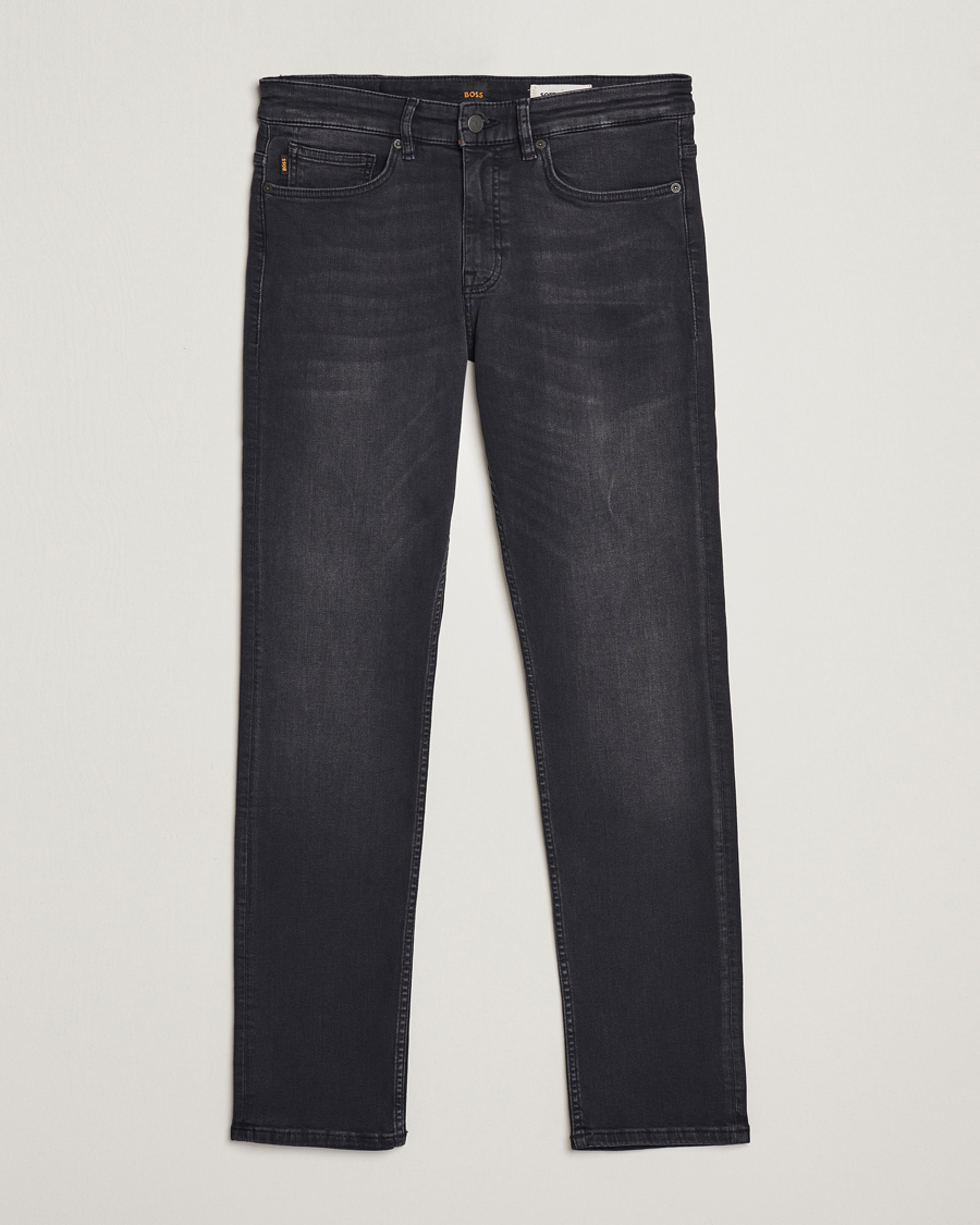 Herren | Jeans | BOSS ORANGE | Delaware Stretch Jeans Washed Black