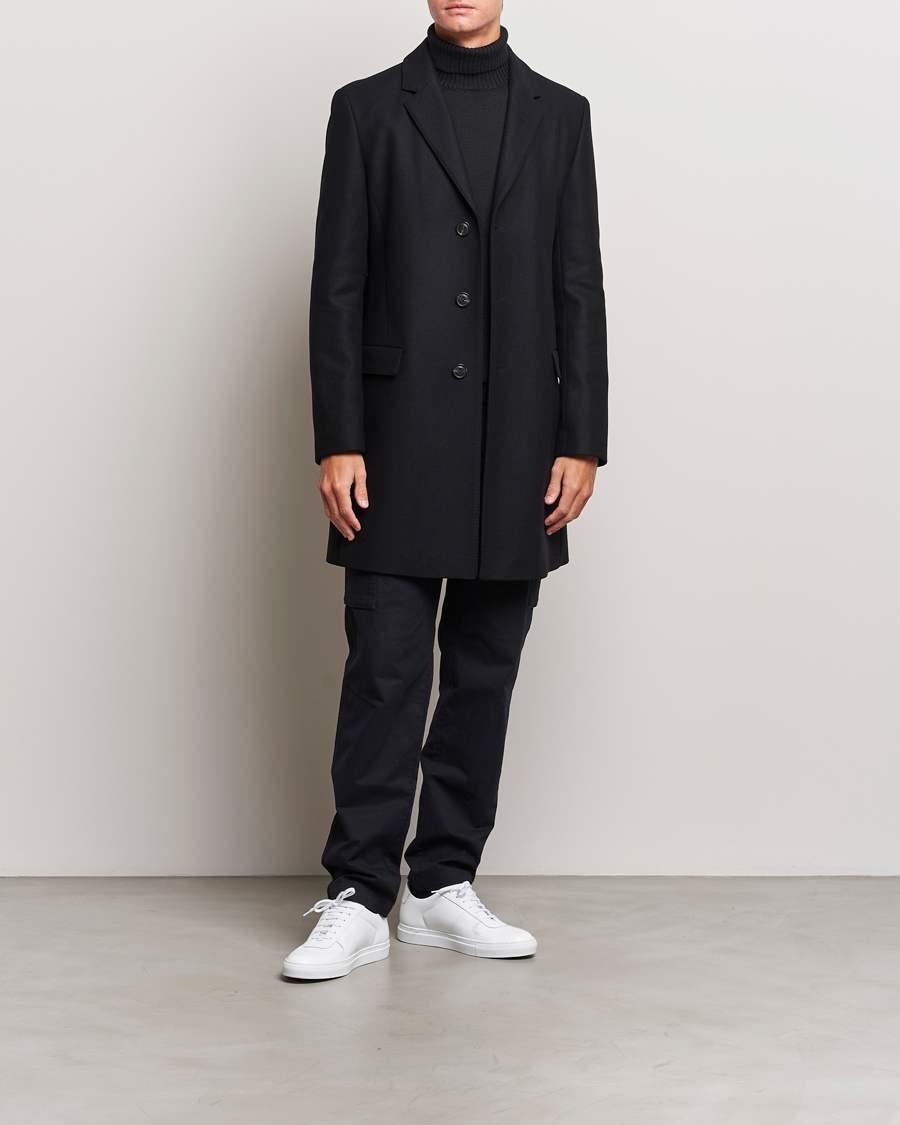 Herren | Jacken | HUGO | Migor Wool Coat Black
