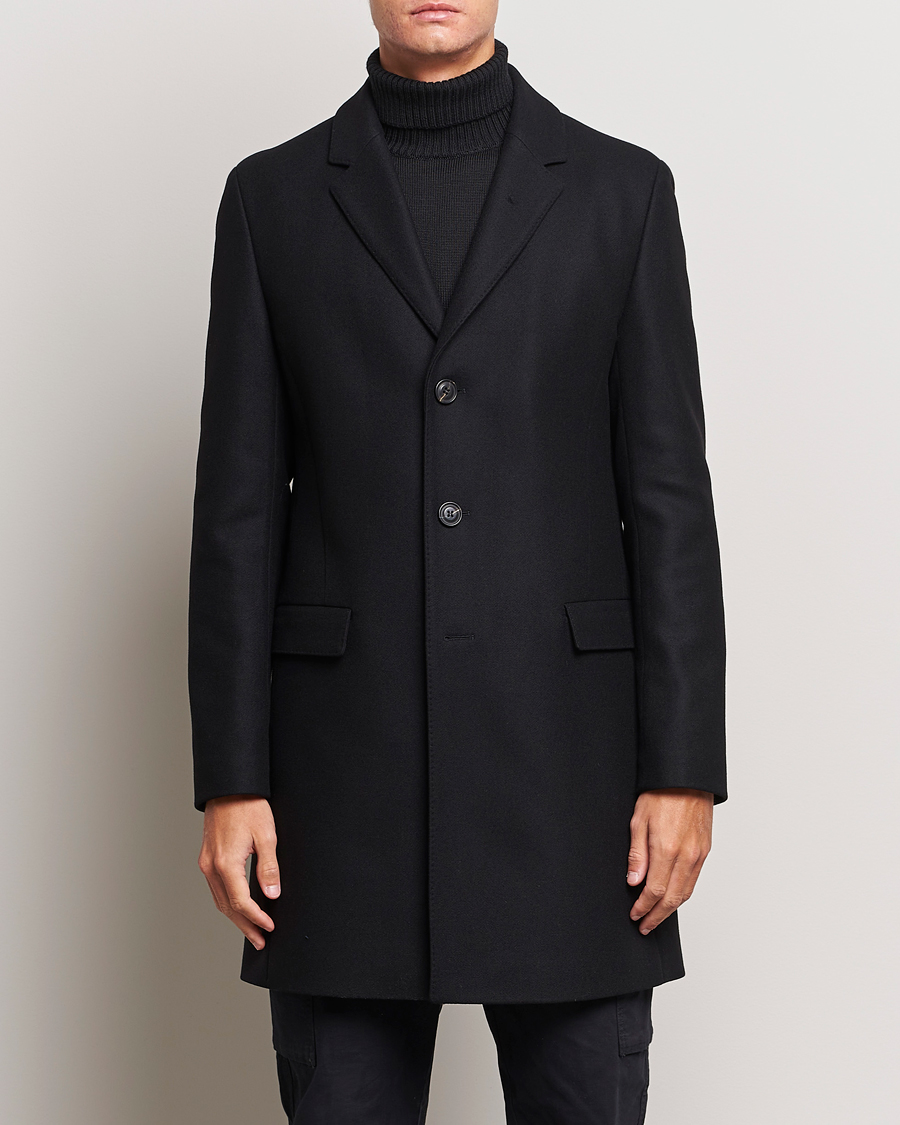 Herren |  | HUGO | Migor Wool Coat Black