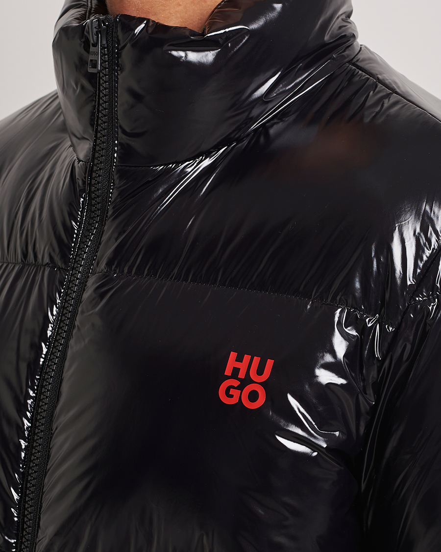 Herren | Jacken | HUGO | Biron Glossy Down Jacket Black