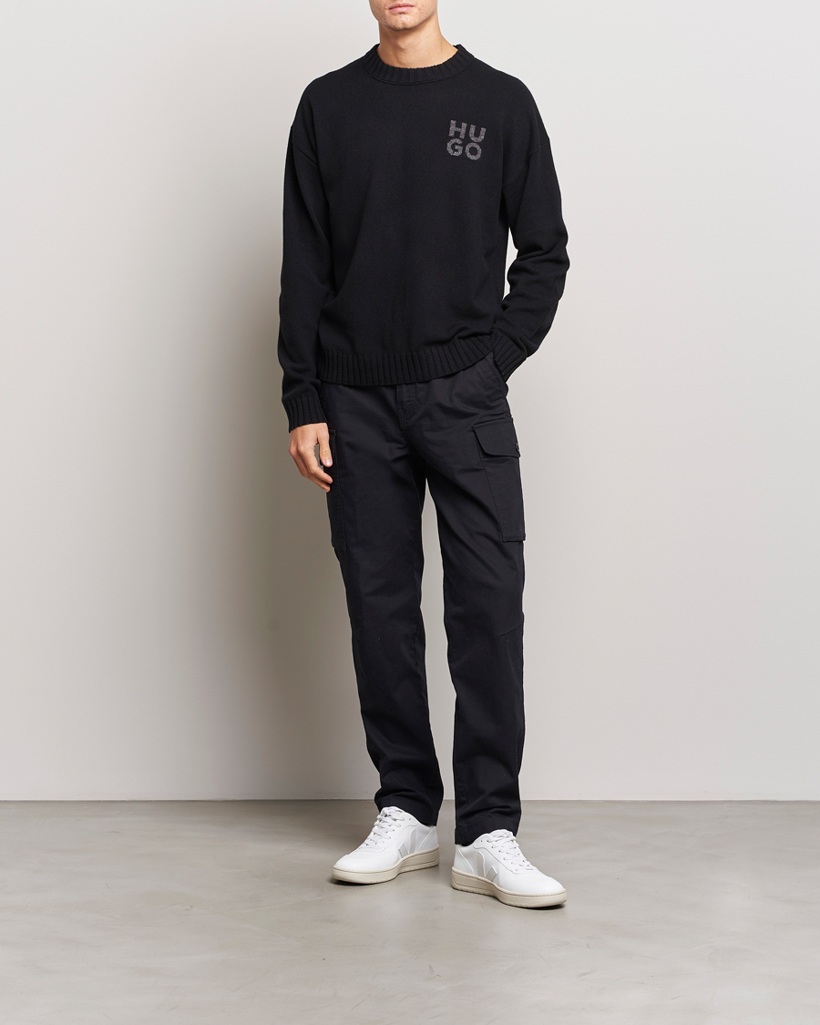 Herren | Pullover | HUGO | San Cassio Knitted Sweater Black
