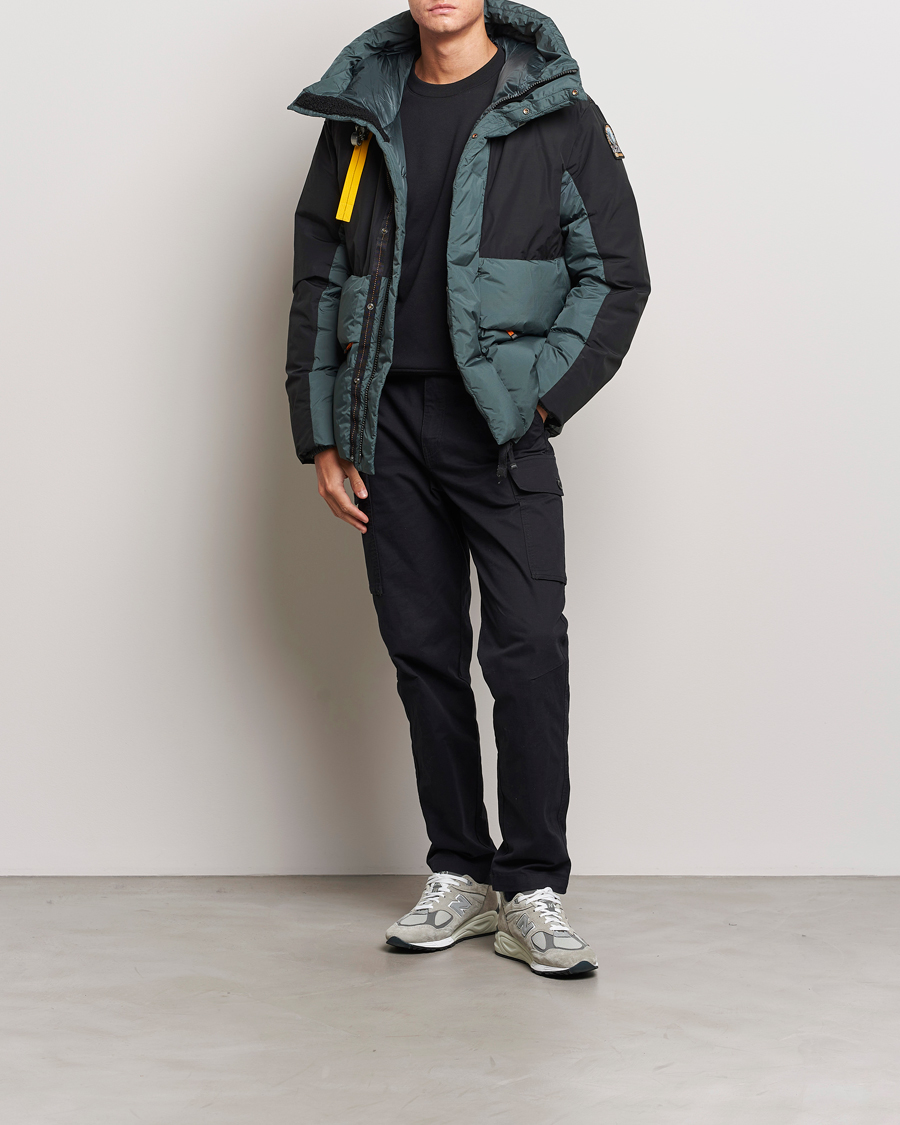 Herren | Jacken | Parajumpers | Ronin Foul Weather Down Parka Black/Green Gables