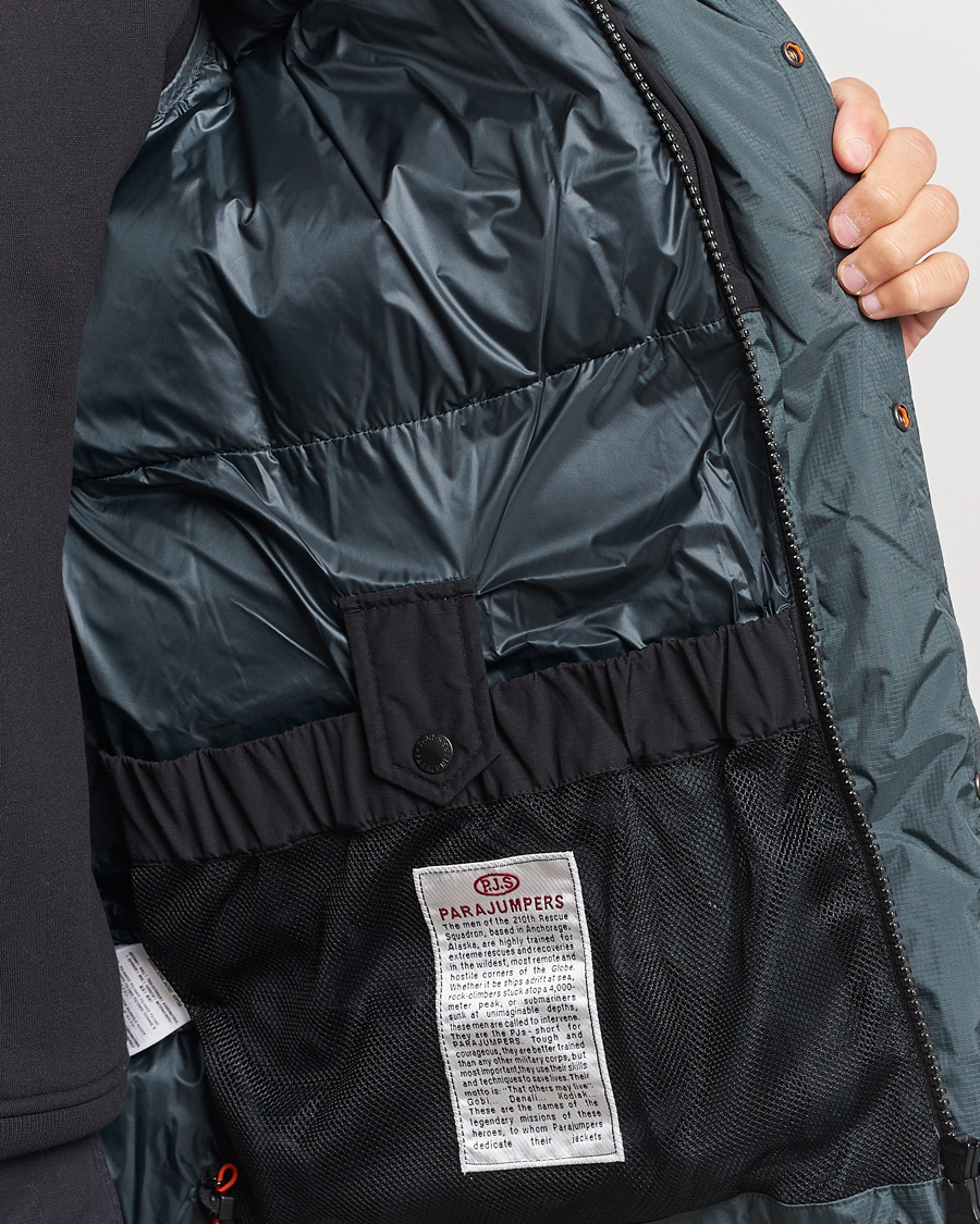 Herren | Jacken | Parajumpers | Ronin Foul Weather Down Parka Black/Green Gables