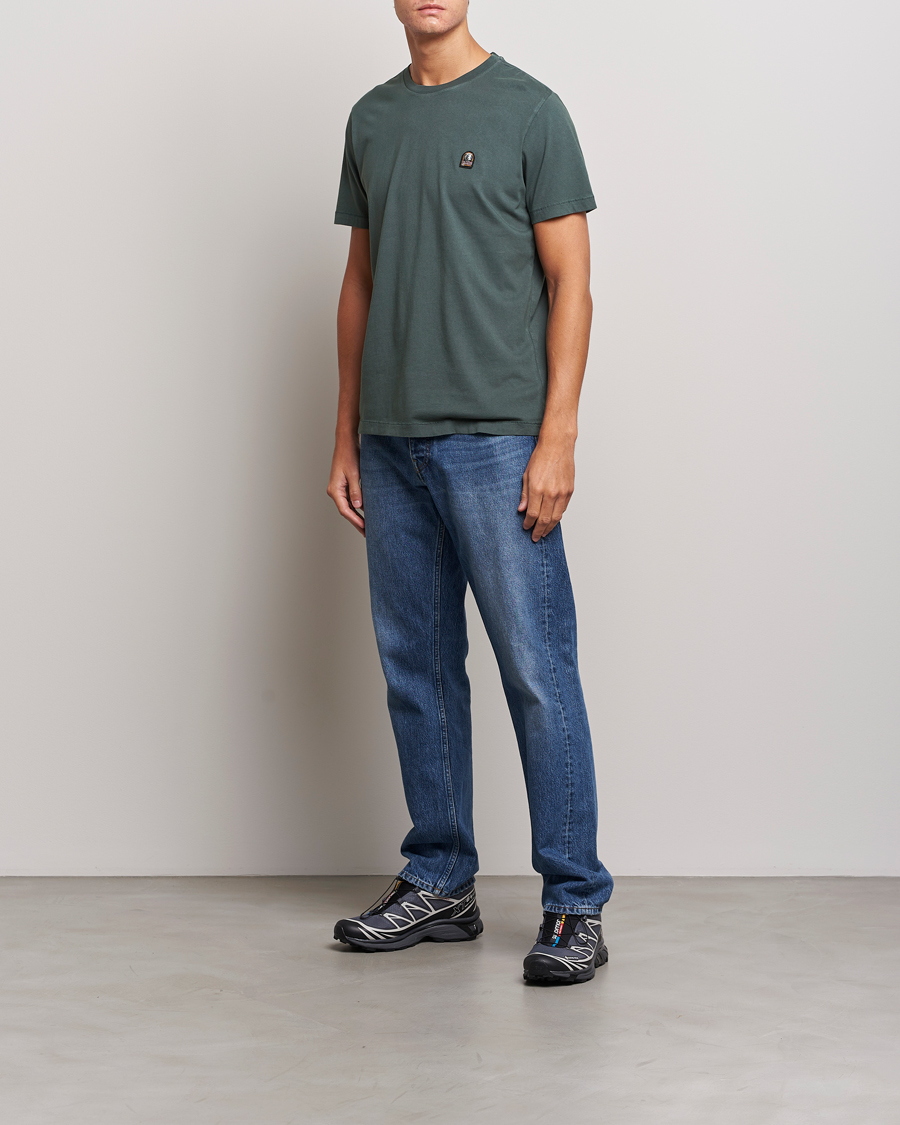 Herren | T-Shirts | Parajumpers | Patch Crew Neck T-Shirt Green Gables