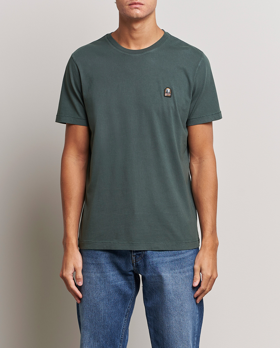 Herren | T-Shirts | Parajumpers | Patch Crew Neck T-Shirt Green Gables