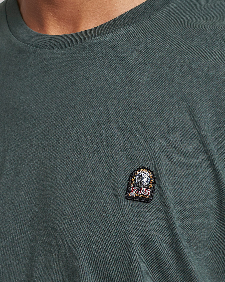 Herren | T-Shirts | Parajumpers | Patch Crew Neck T-Shirt Green Gables