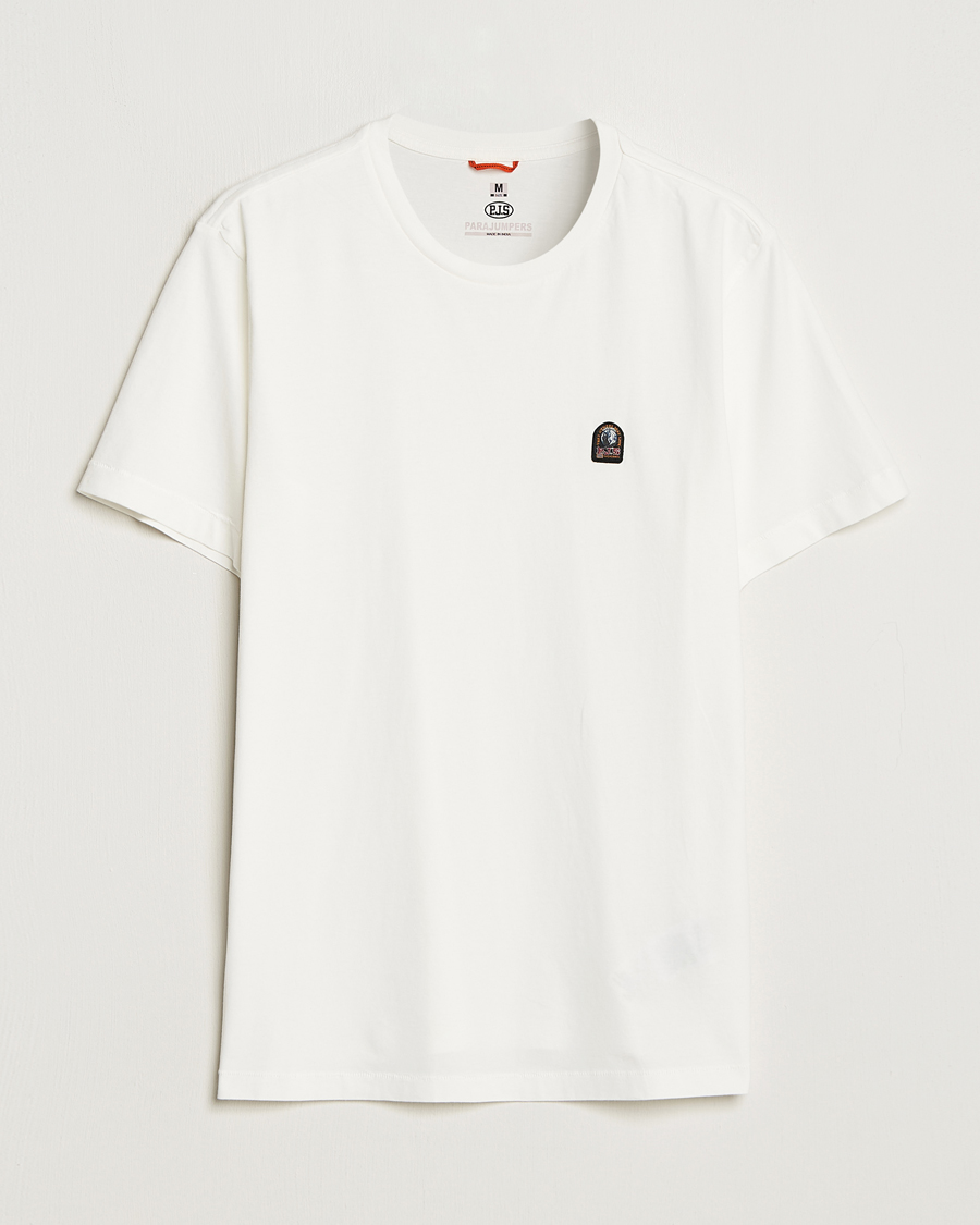 Herren | T-Shirts | Parajumpers | Patch Crew Neck T-Shirt Off White