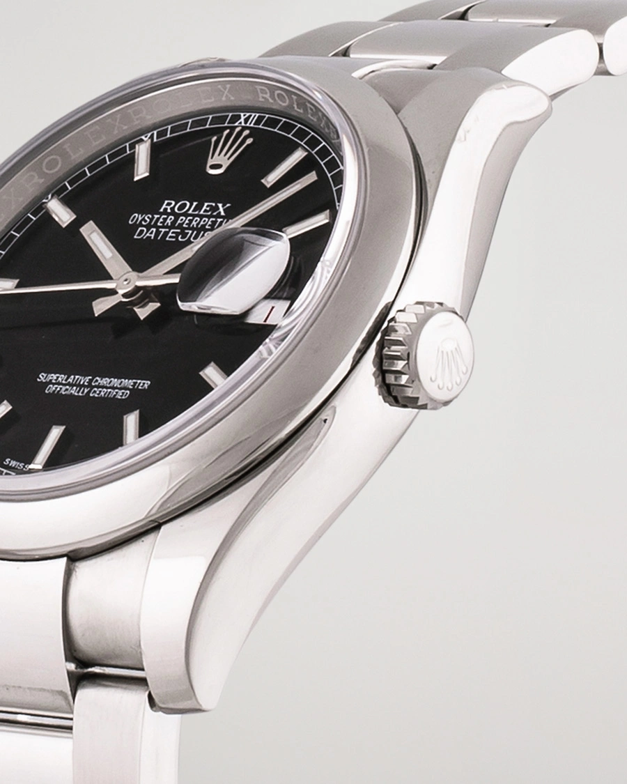 Herren | Pre-Owned & Vintage Watches | Rolex Pre-Owned | Datejust 116200 Oystert Perpetual Steel Black Steel Black