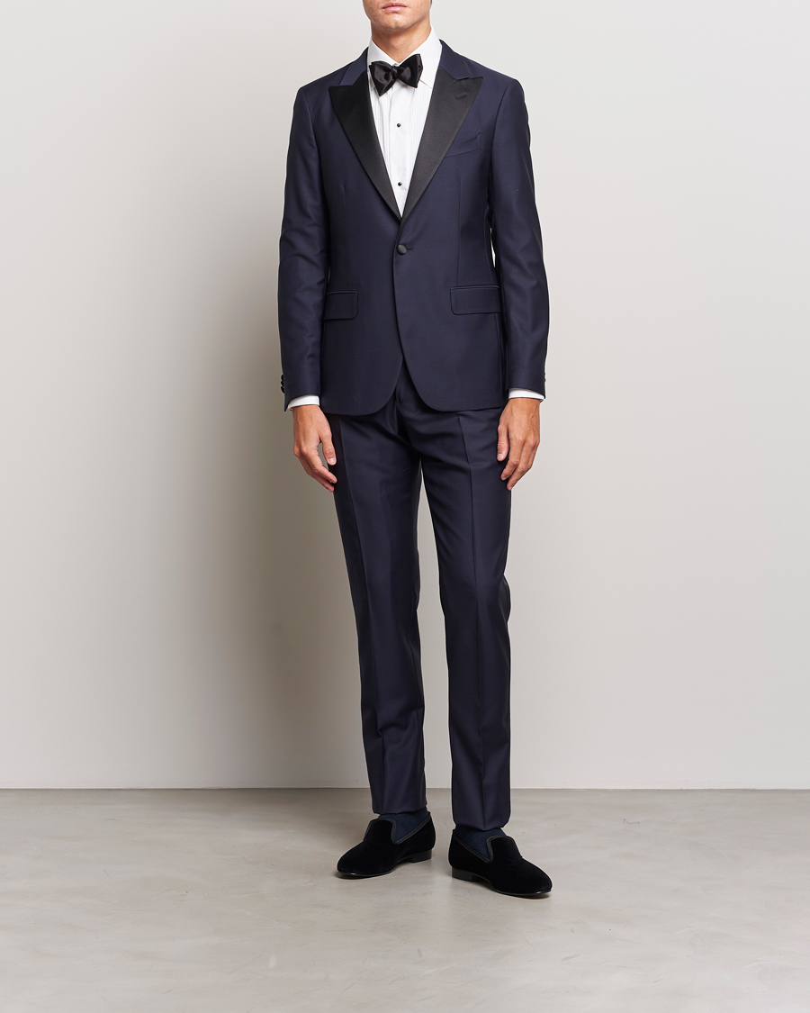 Herren | Smoking | Boglioli | Milano Single Breasted Tuxedo Navy