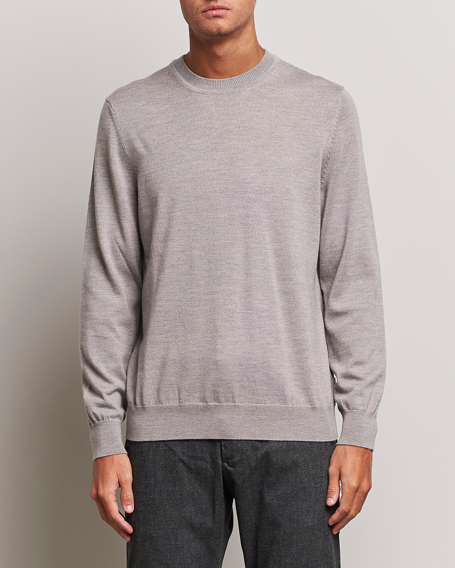 Herren | Pullover | NN07 | Ted Merino Crew Neck Pullover Stone Melange