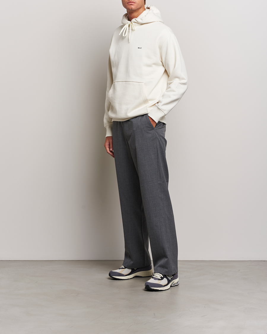 Herren | Pullover | NN07 | Briggs Logo Hoodie Off White