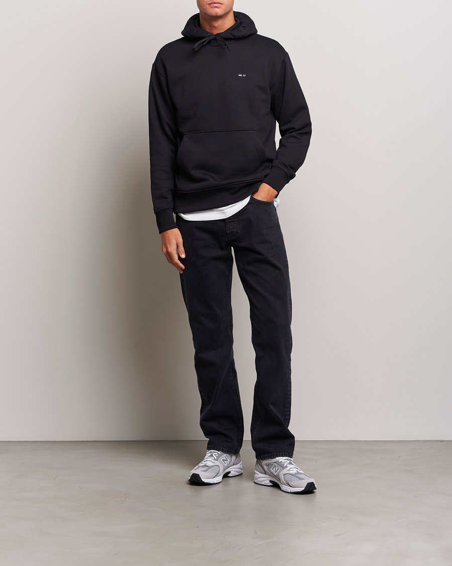 Herren | Pullover | NN07 | Briggs Logo Hoodie Black