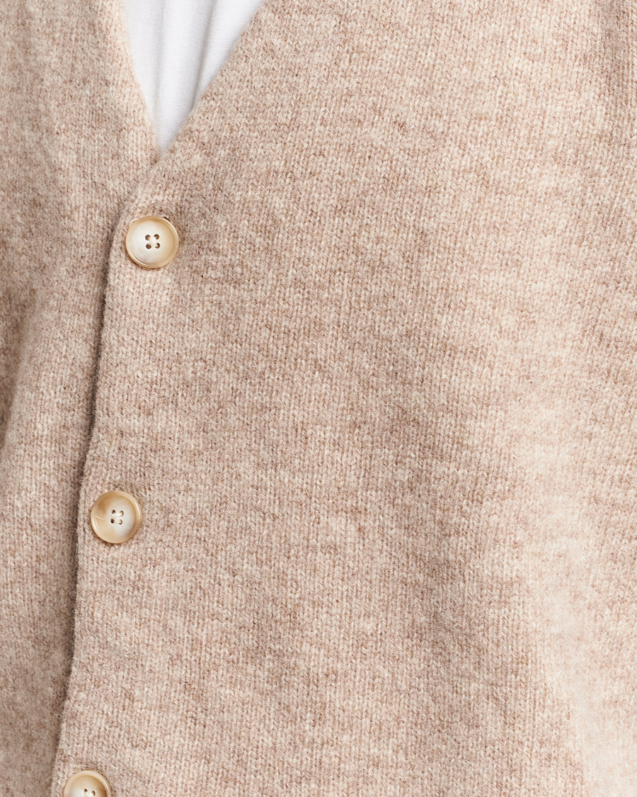 Herren | Pullover | NN07 | Nathan Brushed Cardigan Khaki Melange