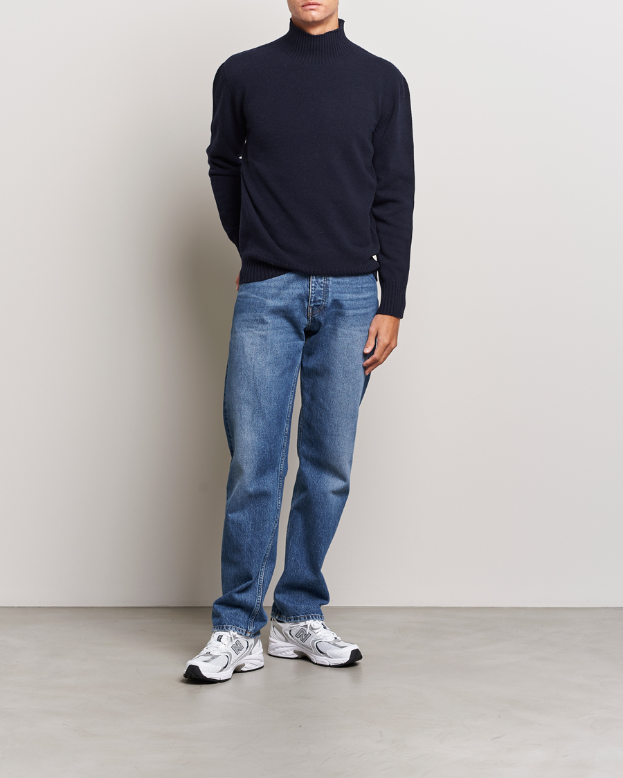 Herren | Pullover | NN07 | Clark Brushed Polo Navy Blue