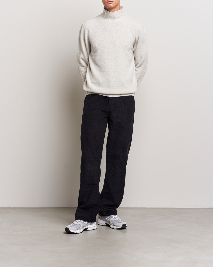 Herren | Pullover | NN07 | Clark Brushed Polo Light Grey Melange