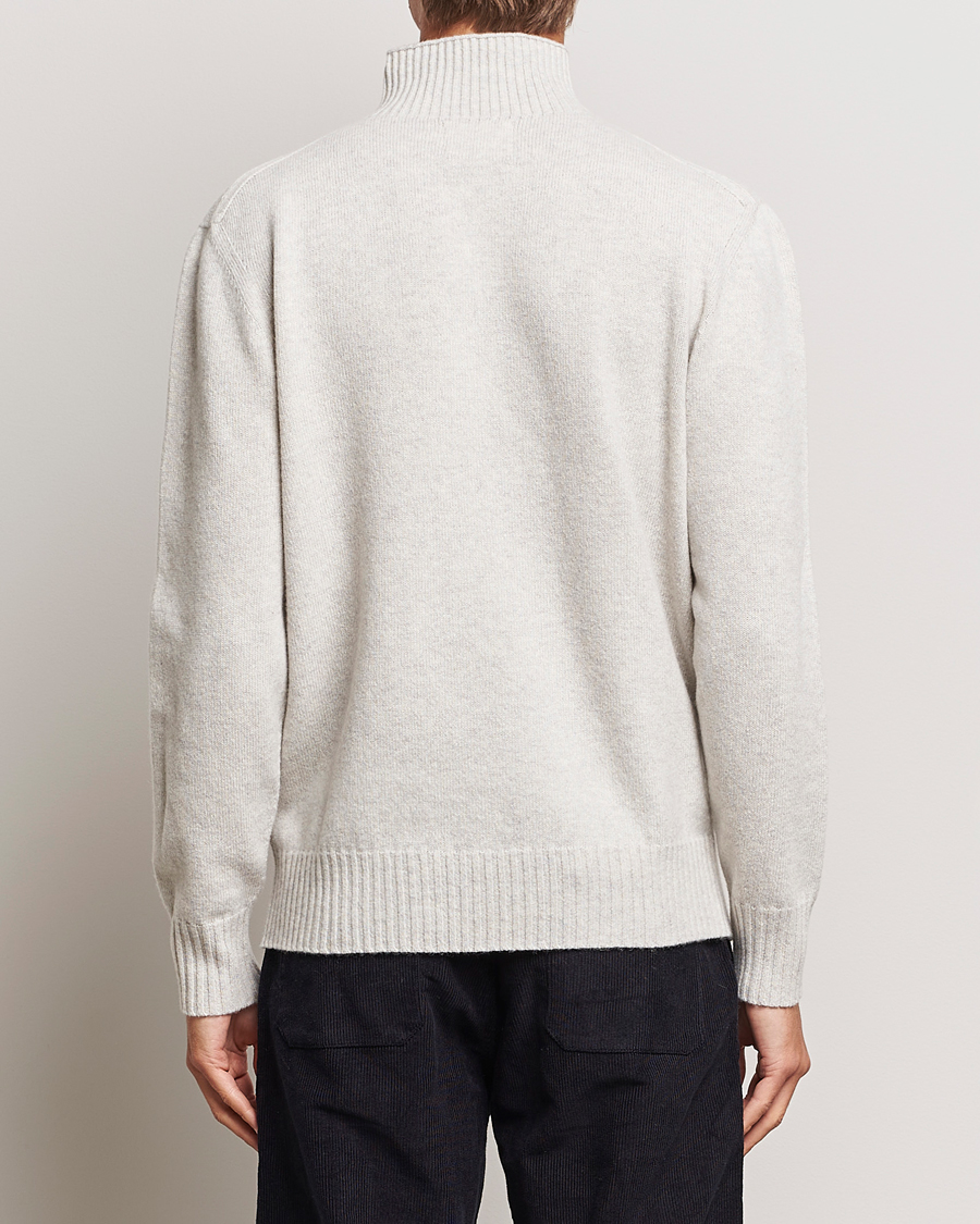 Herren | Pullover | NN07 | Clark Brushed Polo Light Grey Melange