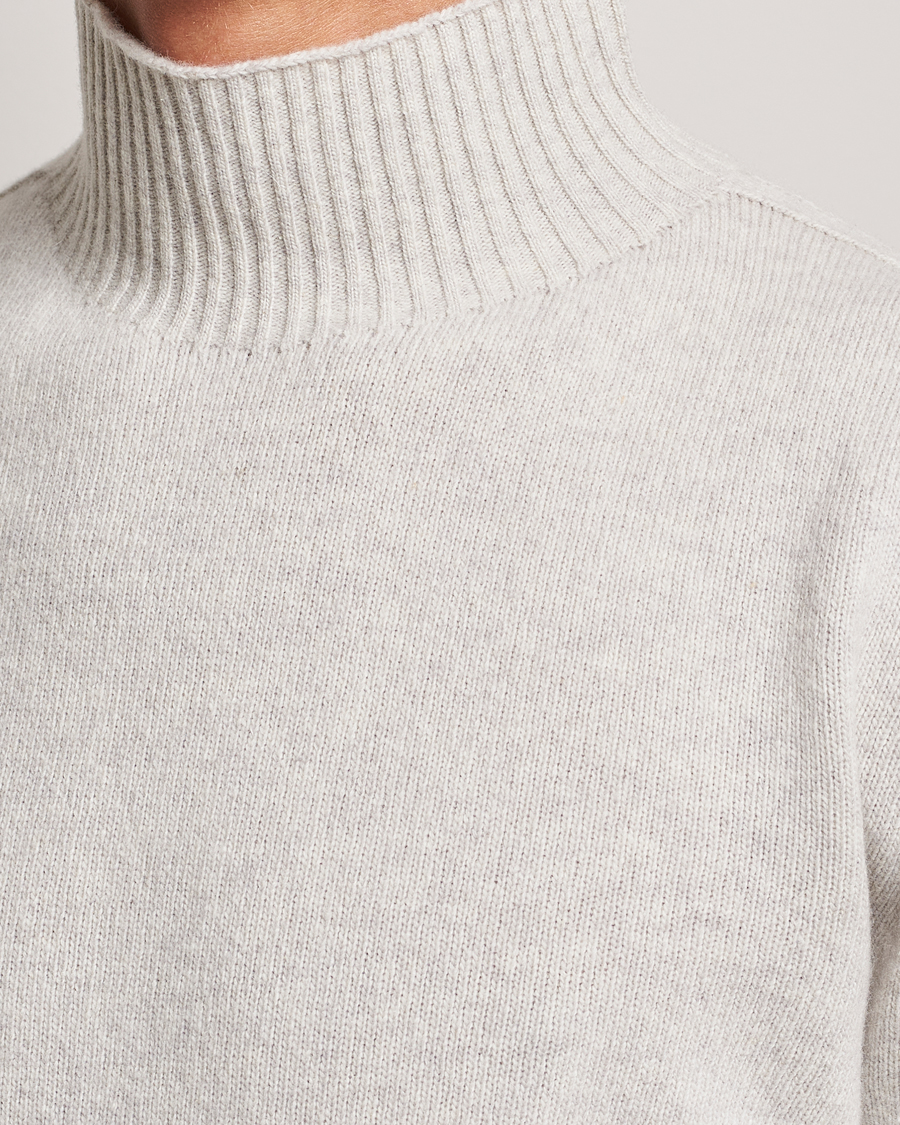 Herren | Pullover | NN07 | Clark Brushed Polo Light Grey Melange