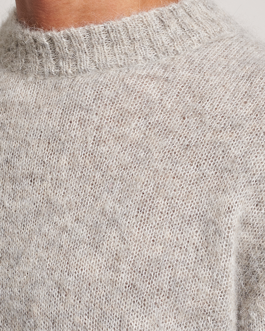 Herren | Pullover | NN07 | Jack Wool Crew Neck Sweater Light Grey Melange