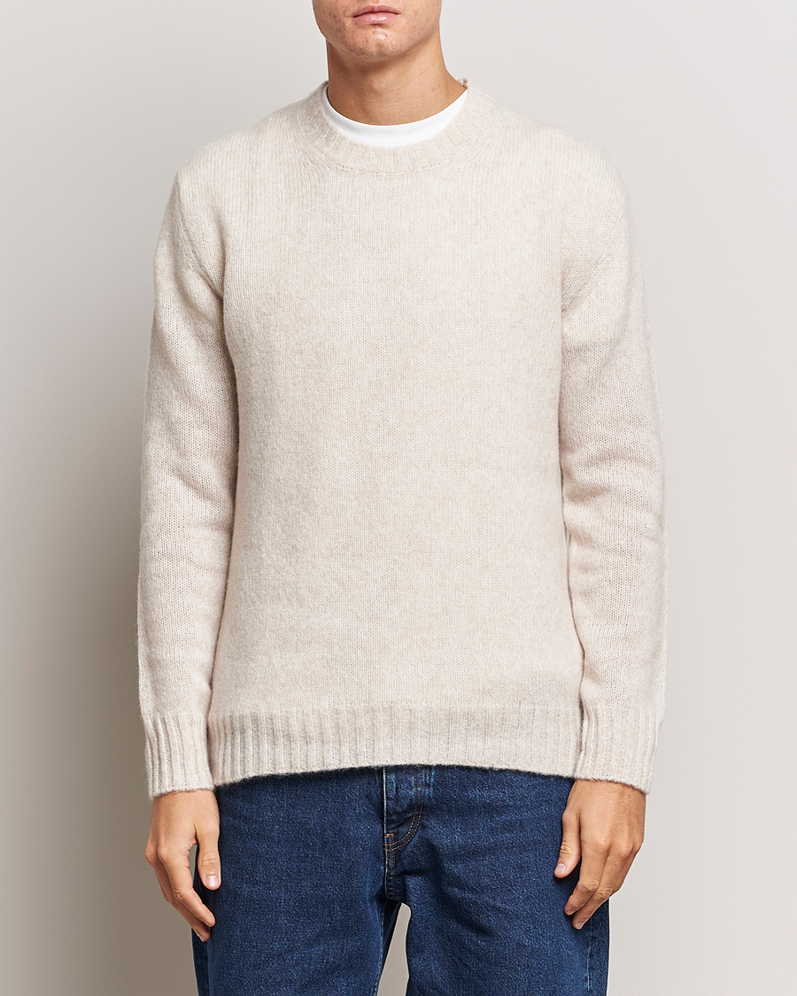 Herren |  | NN07 | Lee Brushed Wool Crew Neck Oat