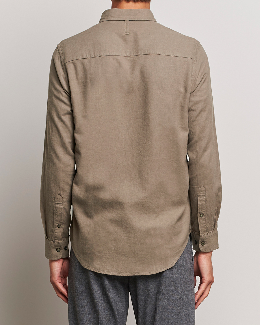 Herren | Hemden | NN07 | Arne Brushed Flannel Shirt Dark Clay