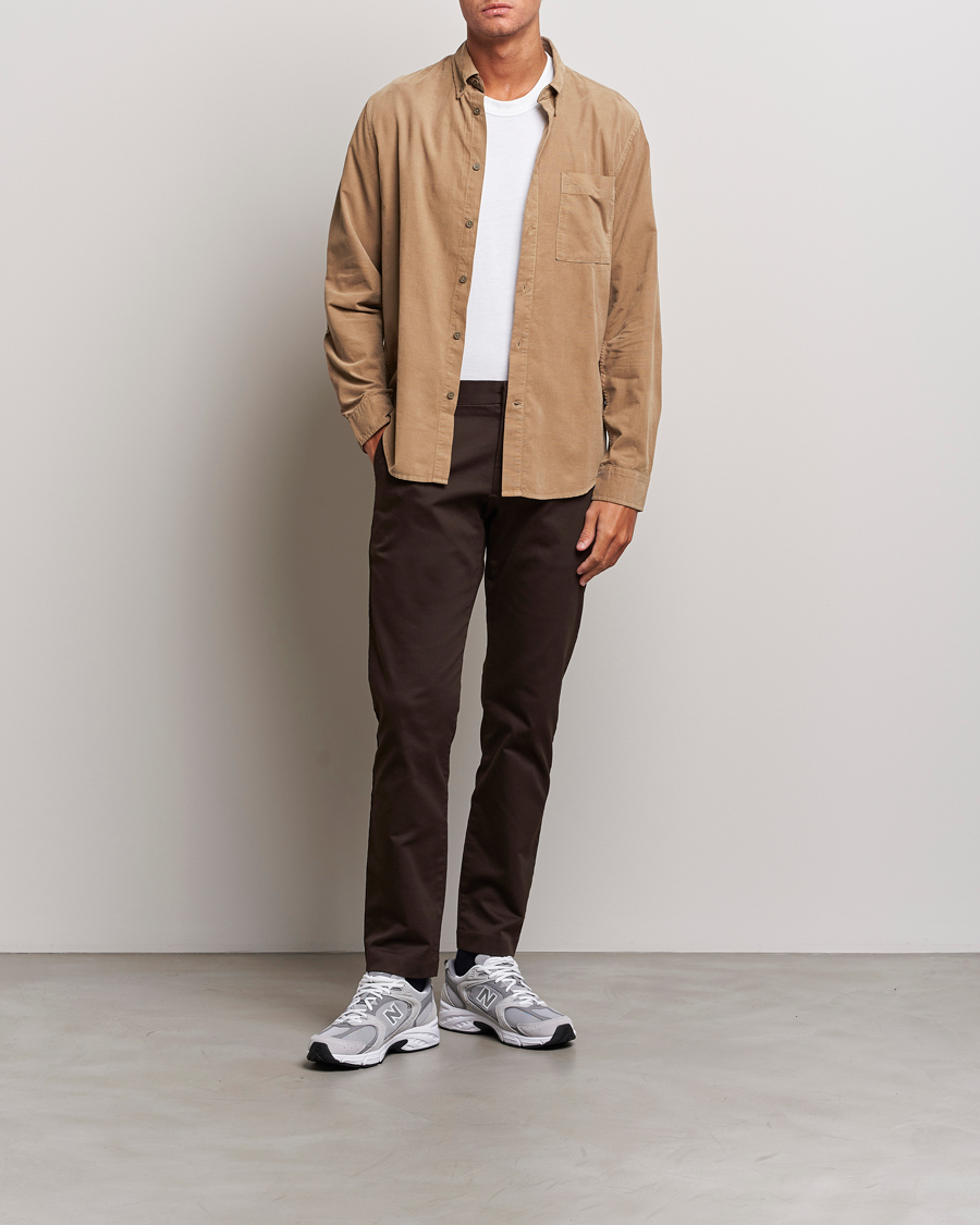 Herren | Hemden | NN07 | Arne Baby Cord Shirt Shitake