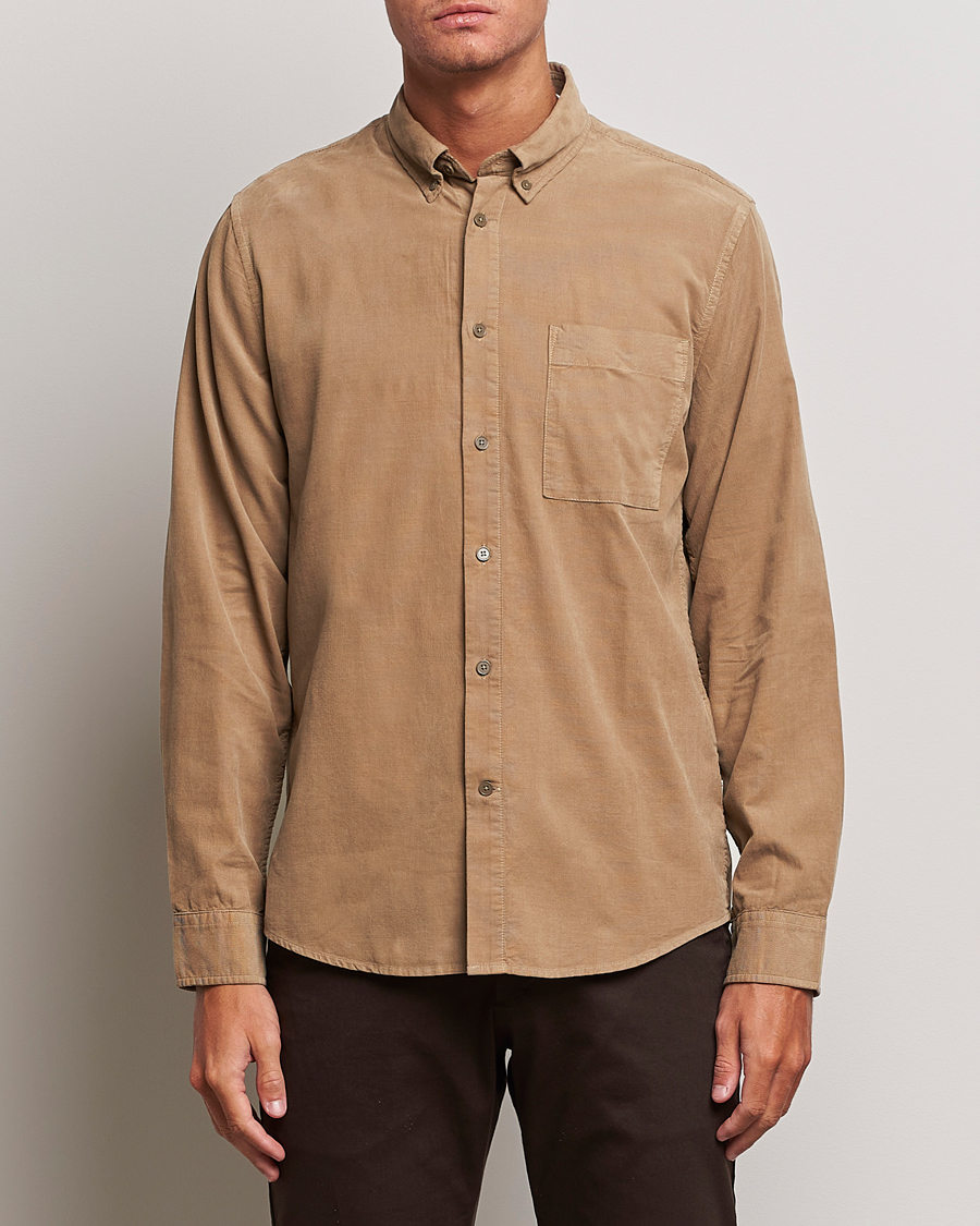 Herren | Hemden | NN07 | Arne Baby Cord Shirt Shitake