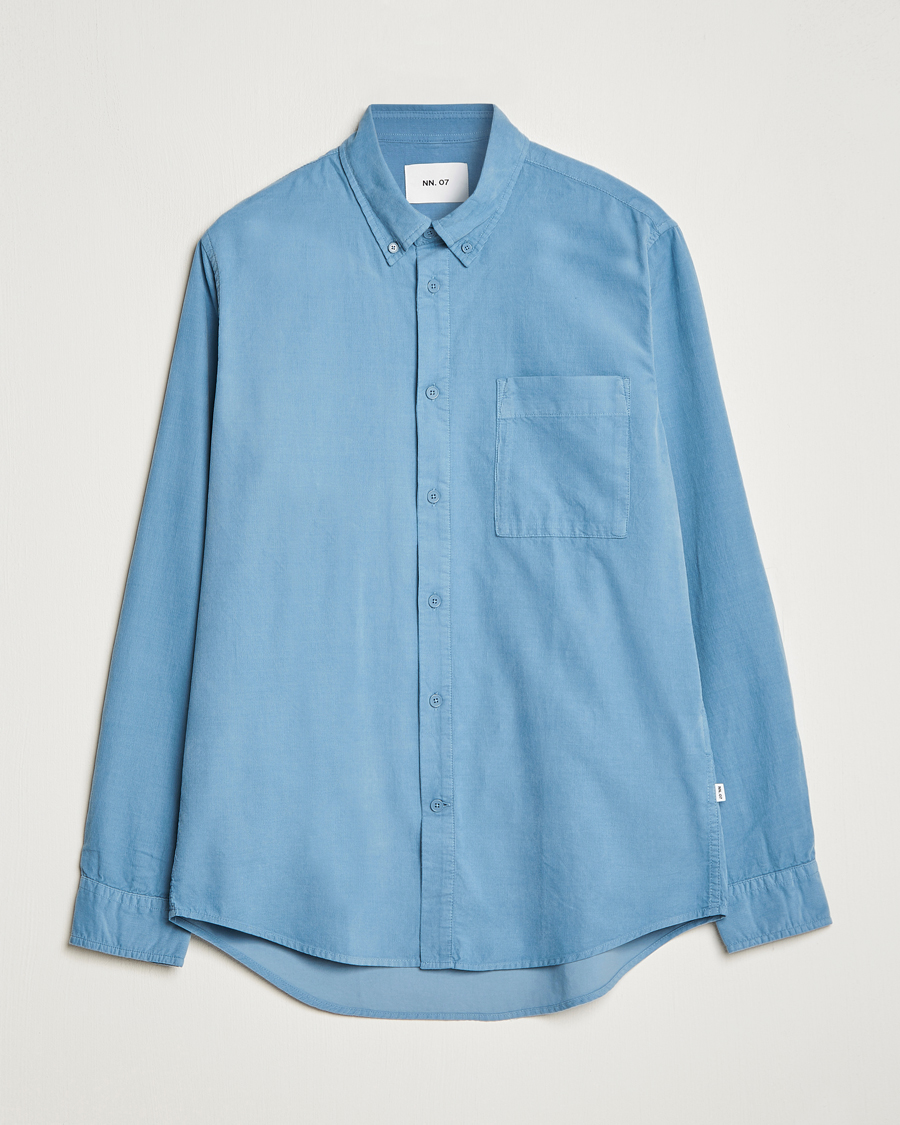 Herren |  | NN07 | Arne Baby Cord Shirt Dust Blue