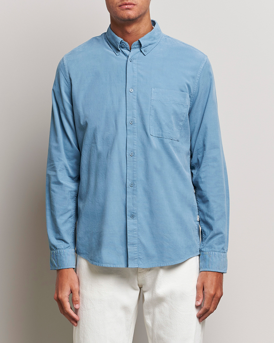 Herren |  | NN07 | Arne Baby Cord Shirt Dust Blue