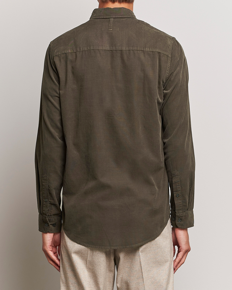 Herren | Hemden | NN07 | Arne Baby Cord Shirt Dark Army