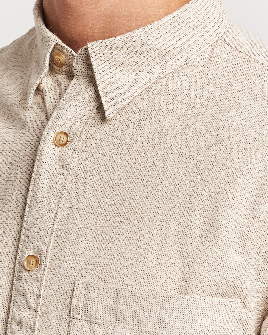 Herren | Hemden | NN07 | Cohen Brushed Flannel Shirt Off White