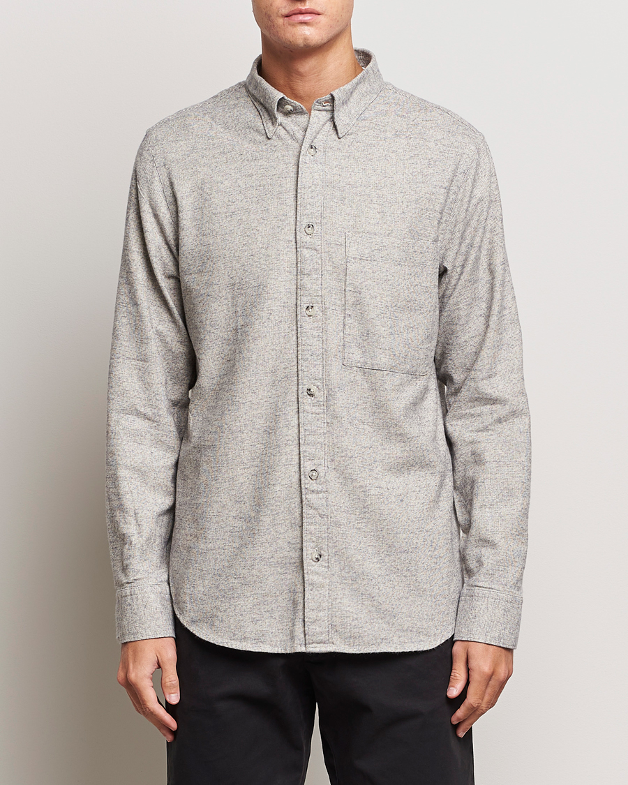 Herren |  | NN07 | Cohen Brushed Flannel Shirt Black Multi