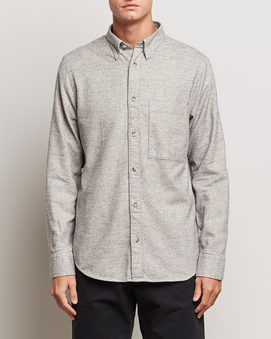 Herren | Hemden | NN07 | Cohen Brushed Flannel Shirt Black Multi