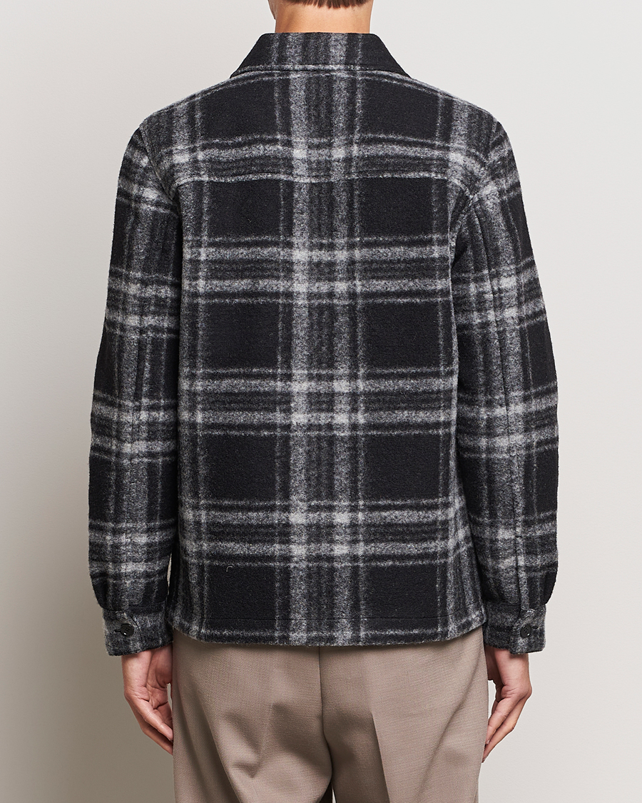 Herren | Jacken | NN07 | Wilas Checked Shirt Jacket Black