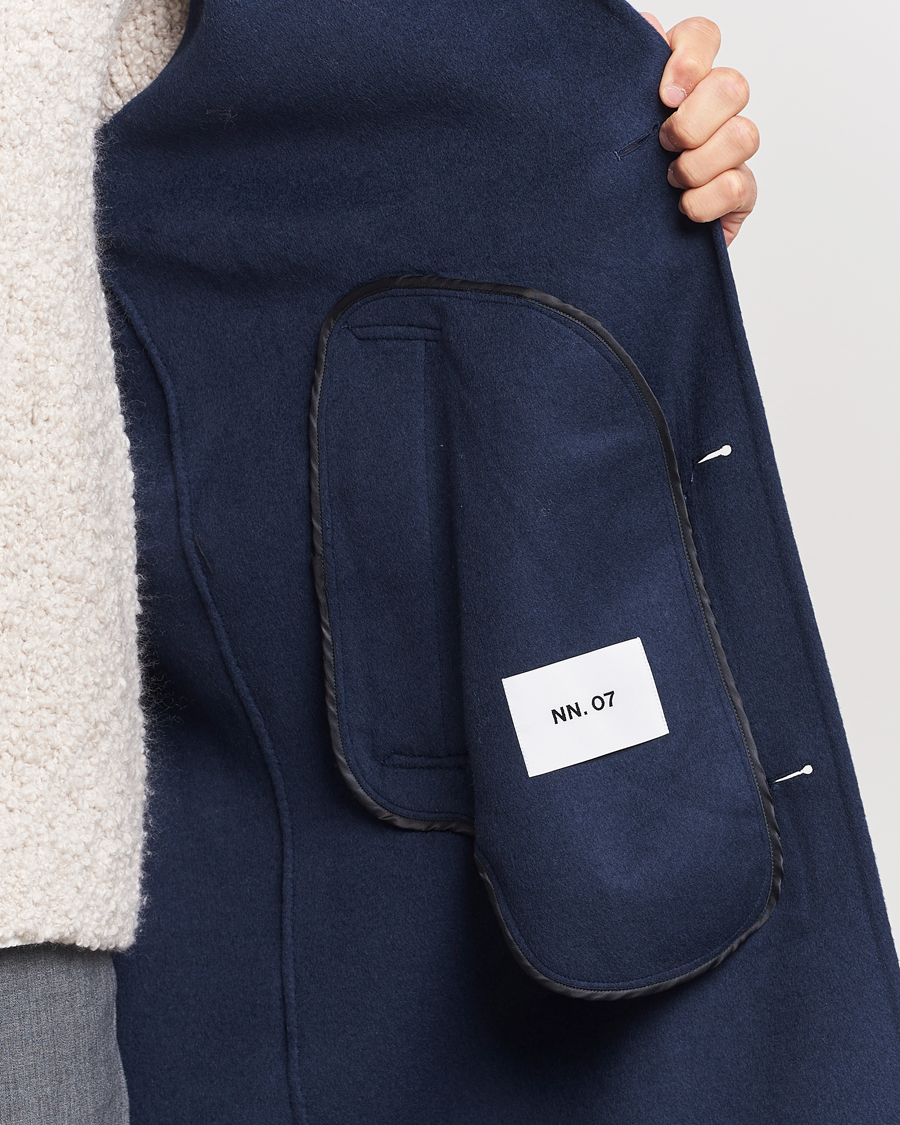 Herren | Jacken | NN07 | Franco Wool Coat Navy Blue