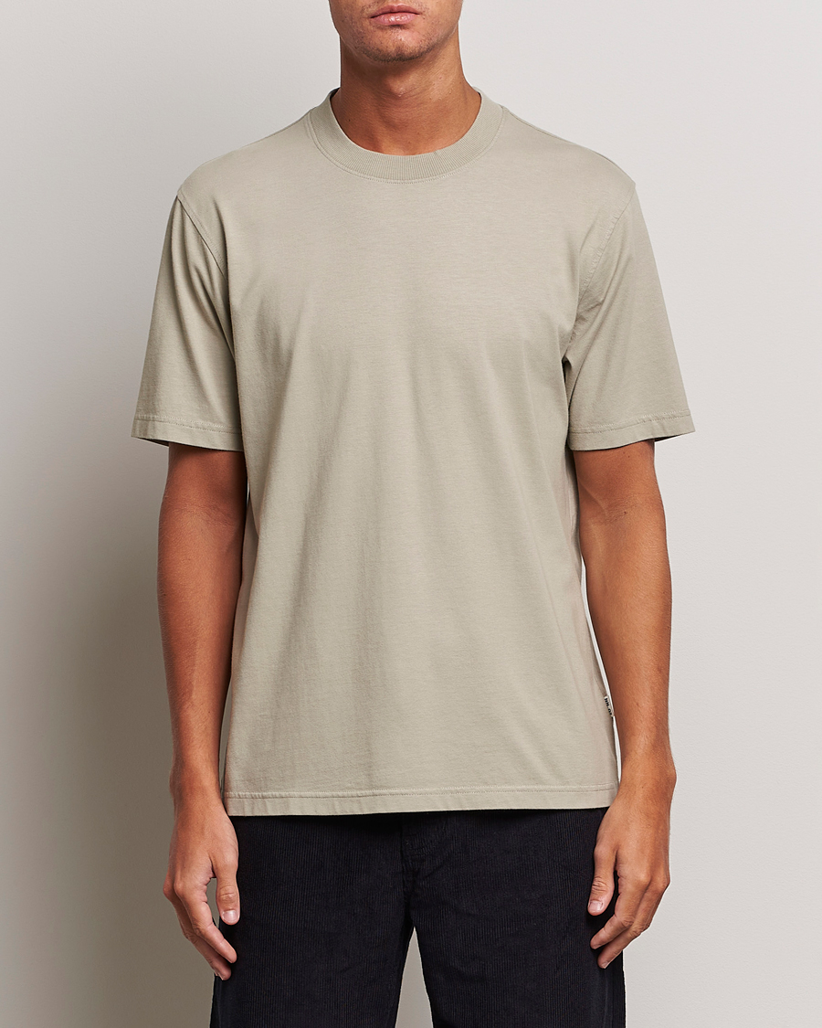 Herren | Business & Beyond | NN07 | Adam Pima Crew Neck T-Shirt Fog