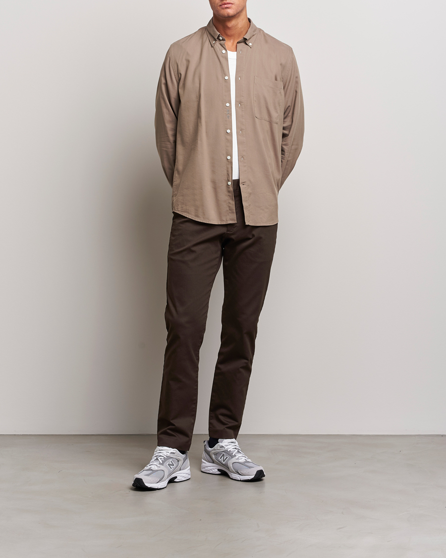 Herren | Hosen | NN07 | Theo Regular Fit Stretch Chinos Demitase Brown
