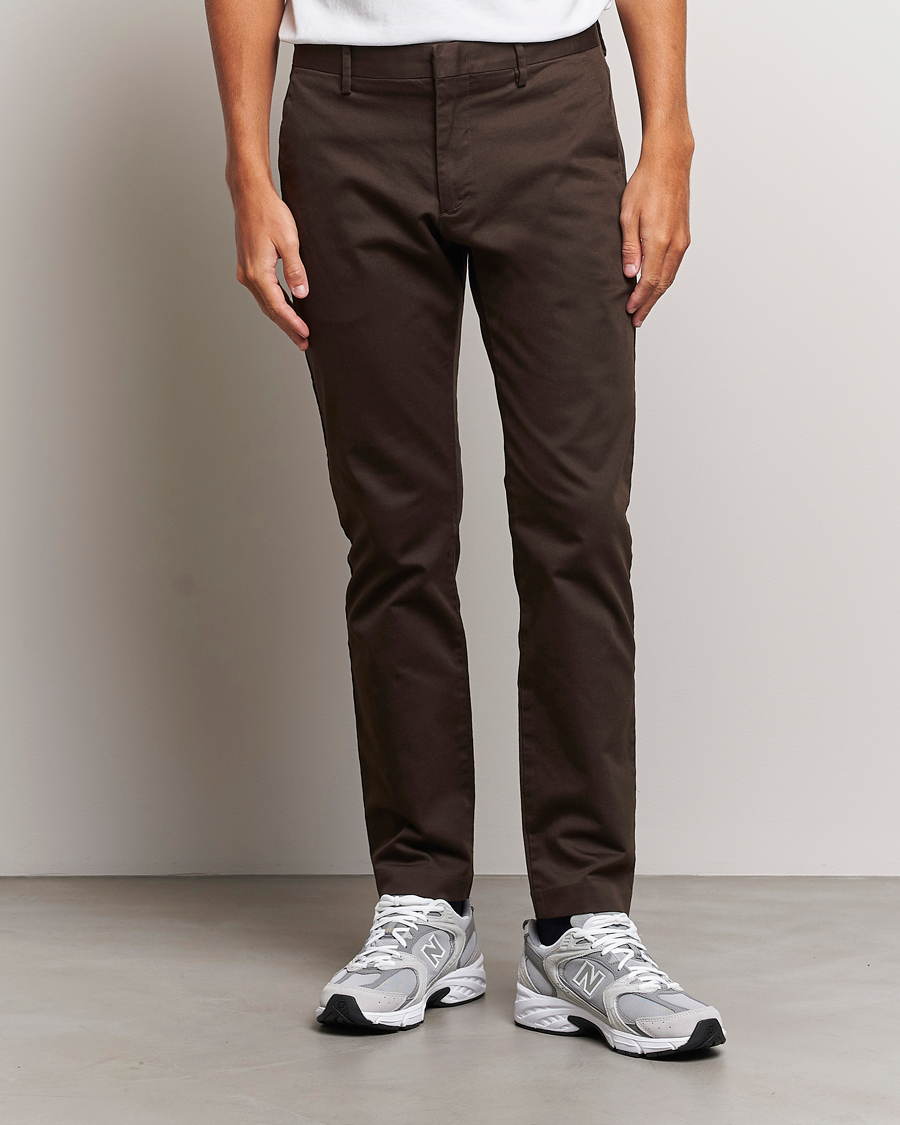 Herren | | NN07 | Theo Regular Fit Stretch Chinos Demitasse Brown