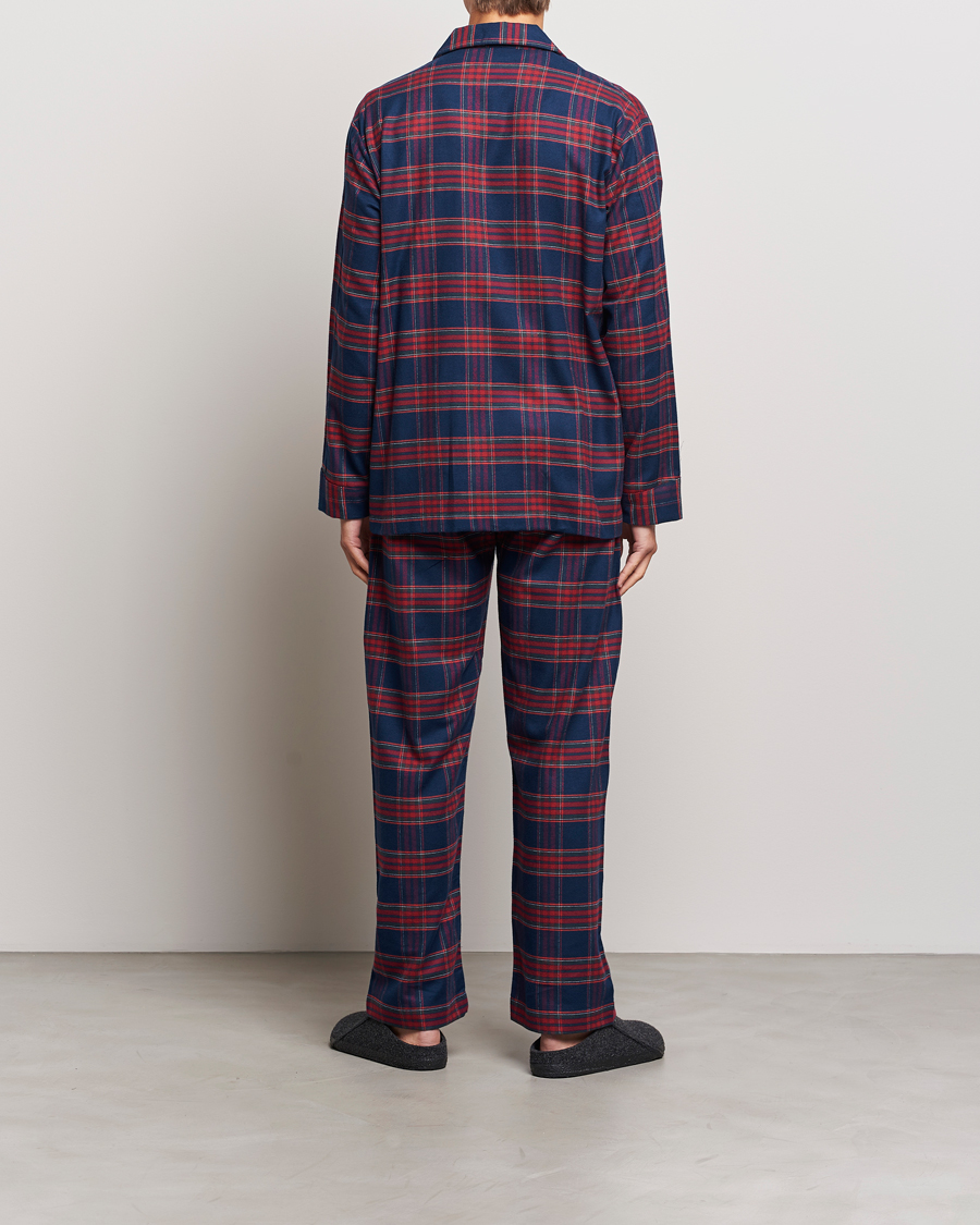 Herren | Derek Rose | Derek Rose | Cotton Flannel Checked Pyjama Set Multi